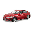 Bburago - Auta HOBBY, Alfa Romeo Giulia, červená metalíza, 1:24