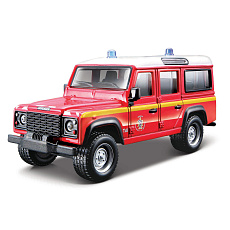 Bburago - EMERGENCY Vozidlo záchranné služby - Land Rover Defender 110, Hasiči, 1:50