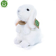 Rappa Plyšový králík bílý stojící 18 cm ECO-FRIENDLY