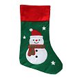 Rappa Vánoční punčocha zelená se sněhulákem