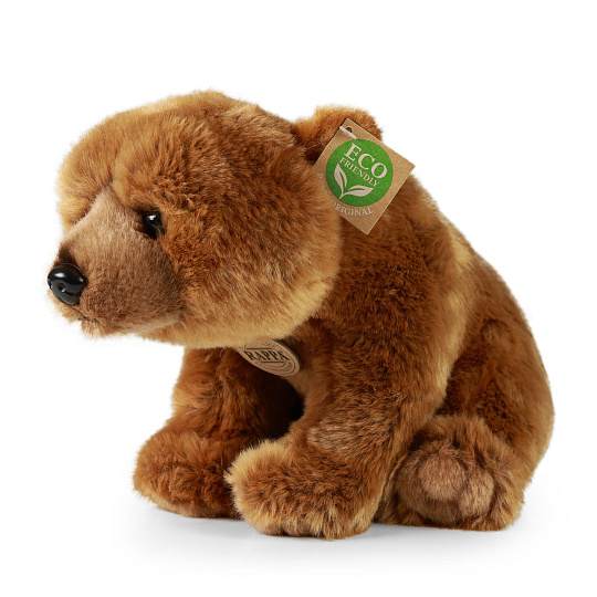 Rappa Plyšový medvěd Grizzly sedící 30 cm ECO-FRIENDLY Rappa Plyšový medvěd Grizzly sedící 30 cm ECO-FRIENDLY