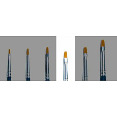 Italeri Brush Synthetic Flat - SINGLE PACK 52224 - plochý syntetický štětec (velikost 1)