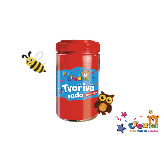 Tvořivá sada created v plastové dóze 12x21cm Tvořivá sada created v plastové dóze 12x21cm