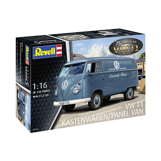 Revell Plastic ModelKit auto 07742 - VW T1 Panel Van - 75 Years of the VW T1 (1:16)