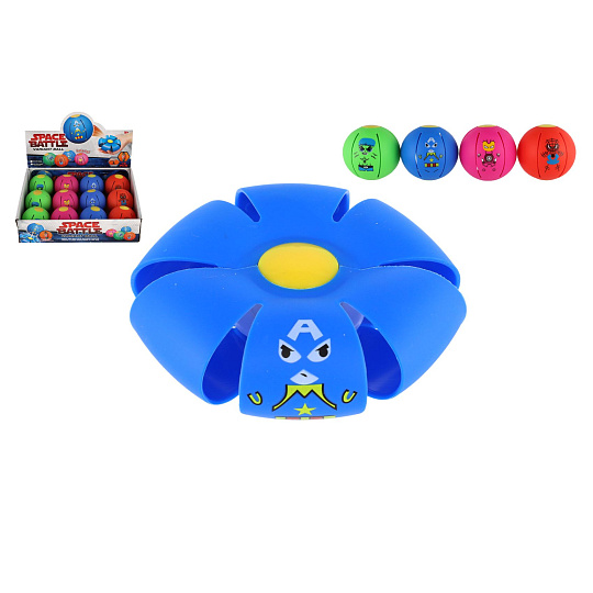 Teddies Flat Ball - Hoď disk, chyť míč! plast 8cm 4 barvy Teddies Flat Ball - Hoď disk, chyť míč! plast 8cm 4 barvy