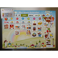 Teddies Kalendář magnetický - Školka 114ks magnetek v kartonu 45x32x1cm