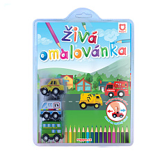 Rappa Živá omalovánka auta 3 ks