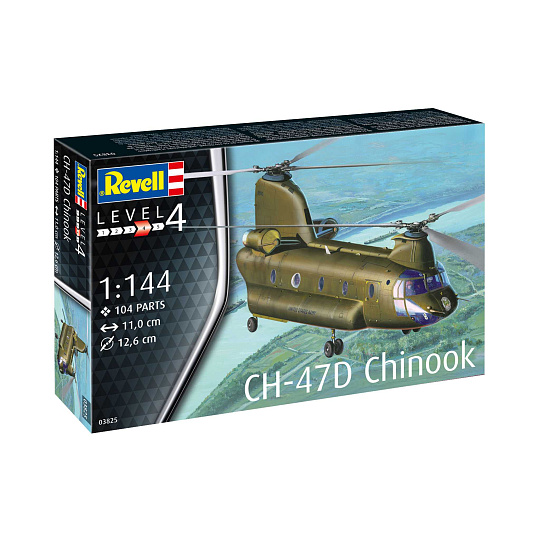 Revell Plastic ModelKit vrtulník 03825 - CH-47D Chinook (1:144)