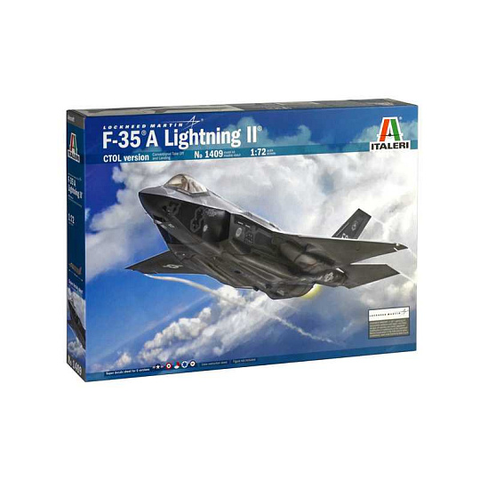 Italeri Model Kit letadlo 1409 - F-35 A LIGHTNING II CTOL version (1:72)