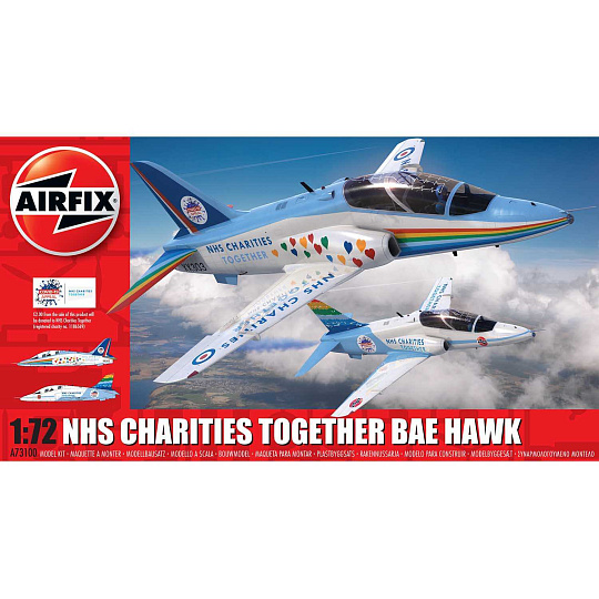 Airfix Classic Kit letadlo A73100 - NHS Charities Together Hawk (1:72)