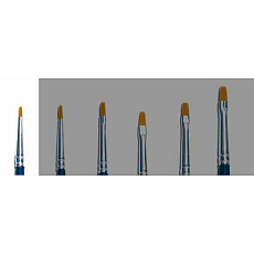 Italeri Brush Synthetic Flat - SINGLE PACK 52221 - plochý syntetický štětec (velikost 000)