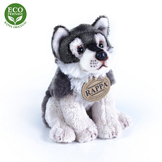 Rappa Plyšový vlk sedící 15 cm ECO-FRIENDLY