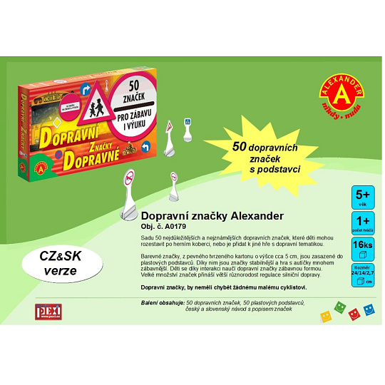 PEXI Alexander Dopravní značky 50ks