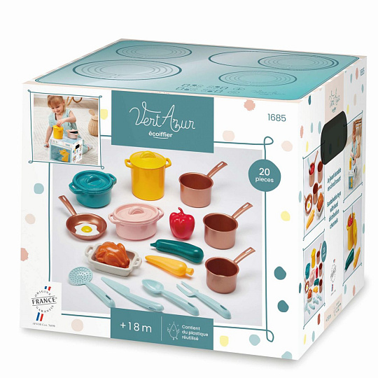 Ecoiffier Velká sada nádobí a jídla