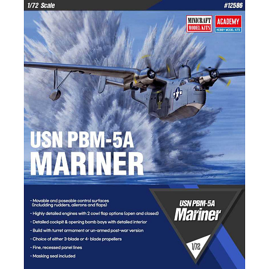 Academy Model Kit letadlo 12586 - USN PBM-5A MARINER (1:72)