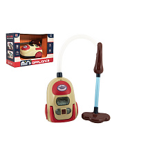 Teddies Vysavač plast 17cm na baterie se světlem se zvukem v krabici 35x23x15cm