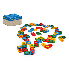 Kostky stavebnice domino plast 64ks v krabici 30x25cm Wader 12m+ Kostky stavebnice domino plast 64ks v krabici 30x25cm Wader 12m+