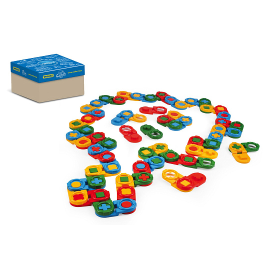 Kostky stavebnice domino plast 64ks v krabici 30x25cm Wader 12m+ Kostky stavebnice domino plast 64ks v krabici 30x25cm Wader 12m+