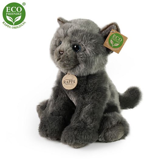 Rappa Plyšová kočka šedá 25 cm ECO-FRIENDLY Rappa Plyšová kočka šedá 25 cm ECO-FRIENDLY