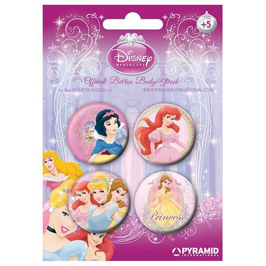 Placka set - Princezny 2 - 4x38mm