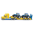 SIKU Super - Tahač s vlekem a 2 traktory New Holland 1:87