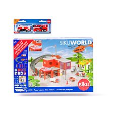 SIKU World 5508 - požární stanice s hasičskými auty