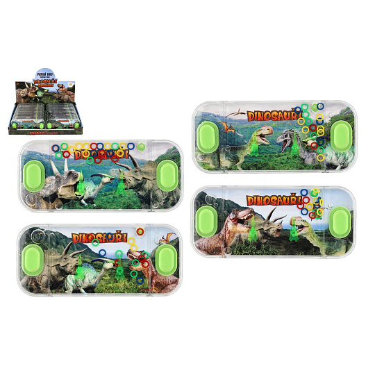 Teddies Vodní hra hlavolam 15,5x7cm plast dinosaurus 4 druhy Teddies Vodní hra hlavolam 15,5x7cm plast dinosaurus 4 druhy