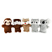 Teddies Maňásek zvířátko plyš 30cm 5 druhů 0+