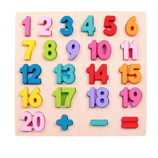 Rappa 2Kids Toys Vkládací puzzle Matematika Velká násobilka