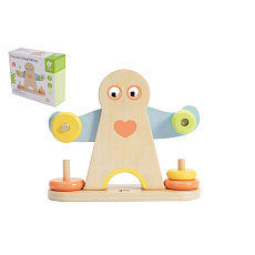 Skládanka dřevo Herkulovo závaží 7ks v krabici 24x20x8cm 