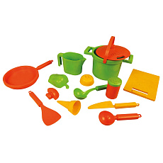 Lena Eco Pískový set k vaření, 14 dílů