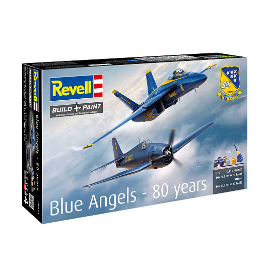 Revell Gift-Set letadla 05613 - F/A-18E & Hellcat (Blue Angels) (80th Anniversary) (1:72) Revell Gift-Set letadla 05613 - F/A-18E & Hellcat (Blue Angels) (80th Anniversary) (1:72)