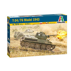 Italeri Model Kit tank 7078 - T-34/76 Model 1943 (1:72)