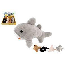 Zvířátko mořské plyš 10-12cm 4 druhy 12ks v boxu 3m+