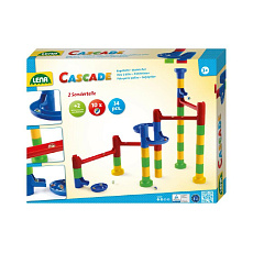 Lena Kuličková dráha 34ks 10 kuliček plast v krabici 35x27x6cm