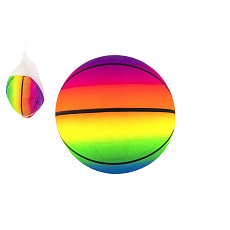 Míč basketbal gumový nenafouknutý 23cm v síťce