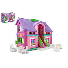 Domeček pro panenky na hraní plast 37x30cm v krabici Wader Domeček pro panenky na hraní plast 37x30cm v krabici Wader