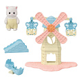 Sylvanian Families 5526 Zábavný park s větrným mlýnem a kotětem