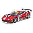 Bburago - RACING, Ferrari 488 Challenge (Formula racing 2017), tmavě červená, 1:24
