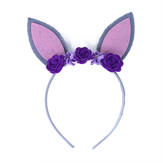 Rappa Čelenka fialová s ušima králíčka dětská Rappa Čelenka fialová s ušima králíčka dětská