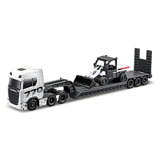Maisto - Mini pracovní stroje, Sada velkého tahače, Scania 770S with Toolcat 5600 + Bucket Maisto - Mini pracovní stroje, Sada velkého tahače, Scania 770S with Toolcat 5600 + Bucket