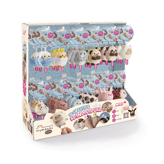 NICI DISPLAY přívěsek MyMochi 3 minis 5cm, 36 ks á 12 assort, plný NICI DISPLAY přívěsek MyMochi 3 minis 5cm, 36 ks á 12 assort, plný