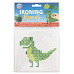 Rappa Zažehlovací korálky 15x15 cm Dinosaurus