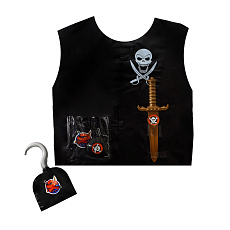 Rappa Dětská sada vesta pirátská s příslušentsvím