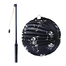 Rappa Lampion kostra 25 cm se svítící hůlkou 39 cm