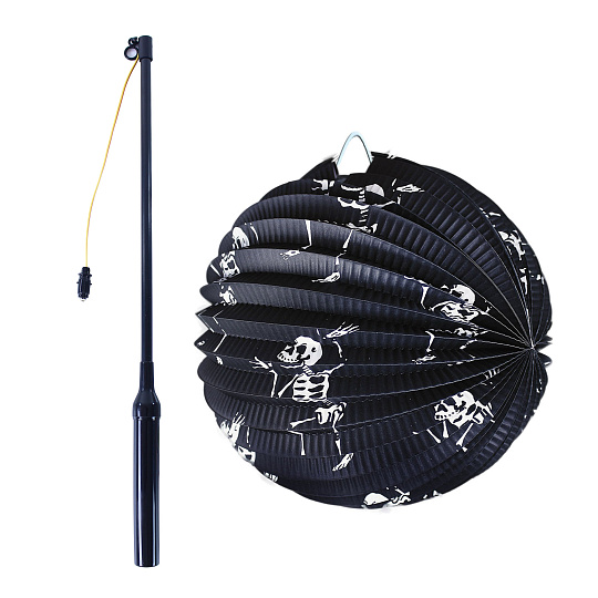 Rappa Lampion kostra 25 cm se svítící hůlkou 39 cm