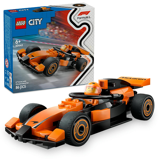 LEGO City 60442 Jezdec F1® se závodním vozem McLaren