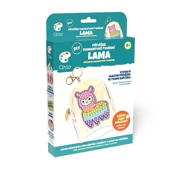 Arto Mac Toys ARTO DIY Přívěsek diamantové tvoření - Lama