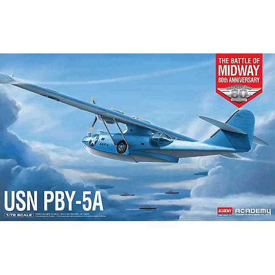Academy Model Kit letadlo 12573 - USN PBY-5A "Battle of Midway" (1:72)