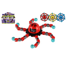 Teddies Gyroskop spiner mechanický plast 7cm svítící ve tmě 3 barvy na kartě